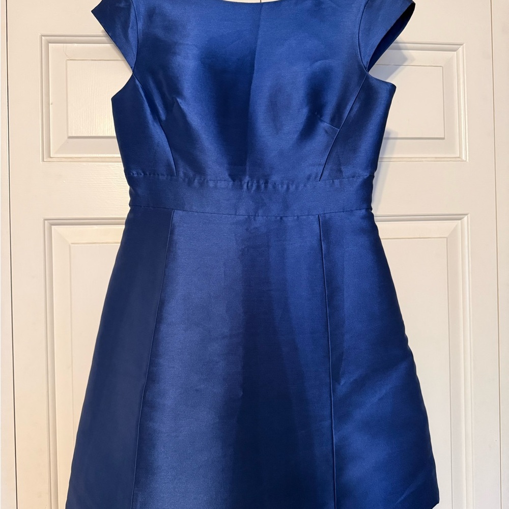Elegant Blue Kate Spade Open-back Mini Dress